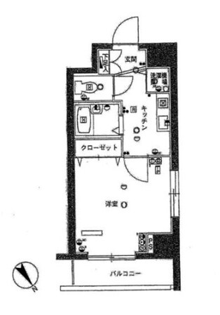 スカイコート三田慶大前の物件間取画像